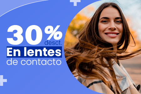 Hasta 30% en Lentes de contacto