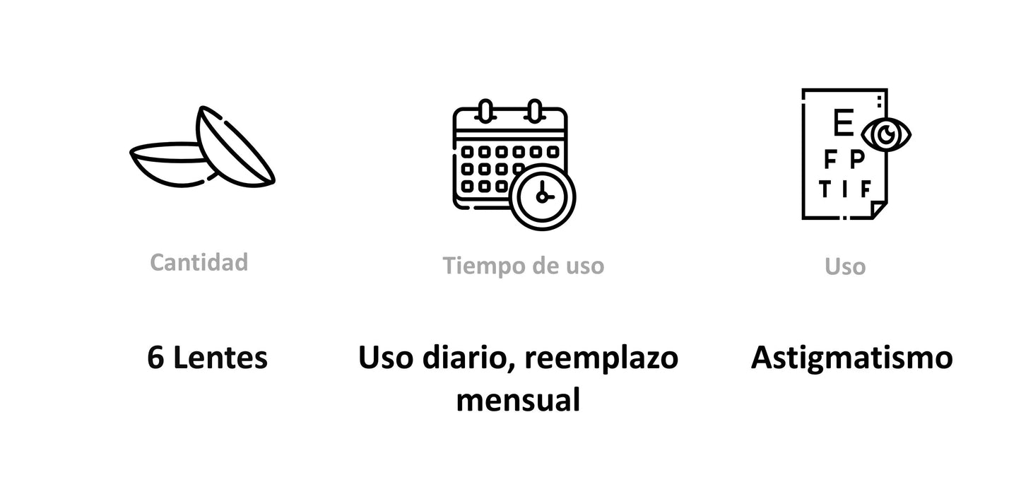 Lentes de Contacto Air Optix Hydraglyde para Astigmatismo
