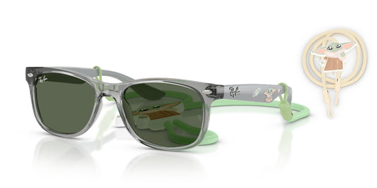 Lentes de Sol Ray Ban Kids Star Wars™ - Grogu Mini New Wayfarer Gris