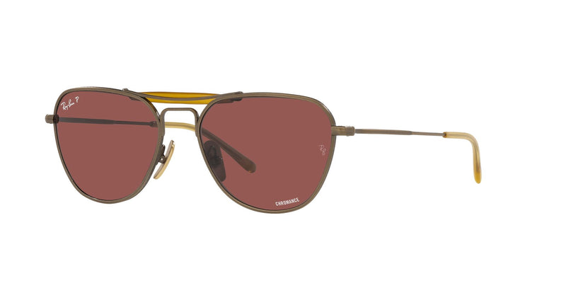 Lentes de Sol Ray Ban RB8064 Titanium Dorado