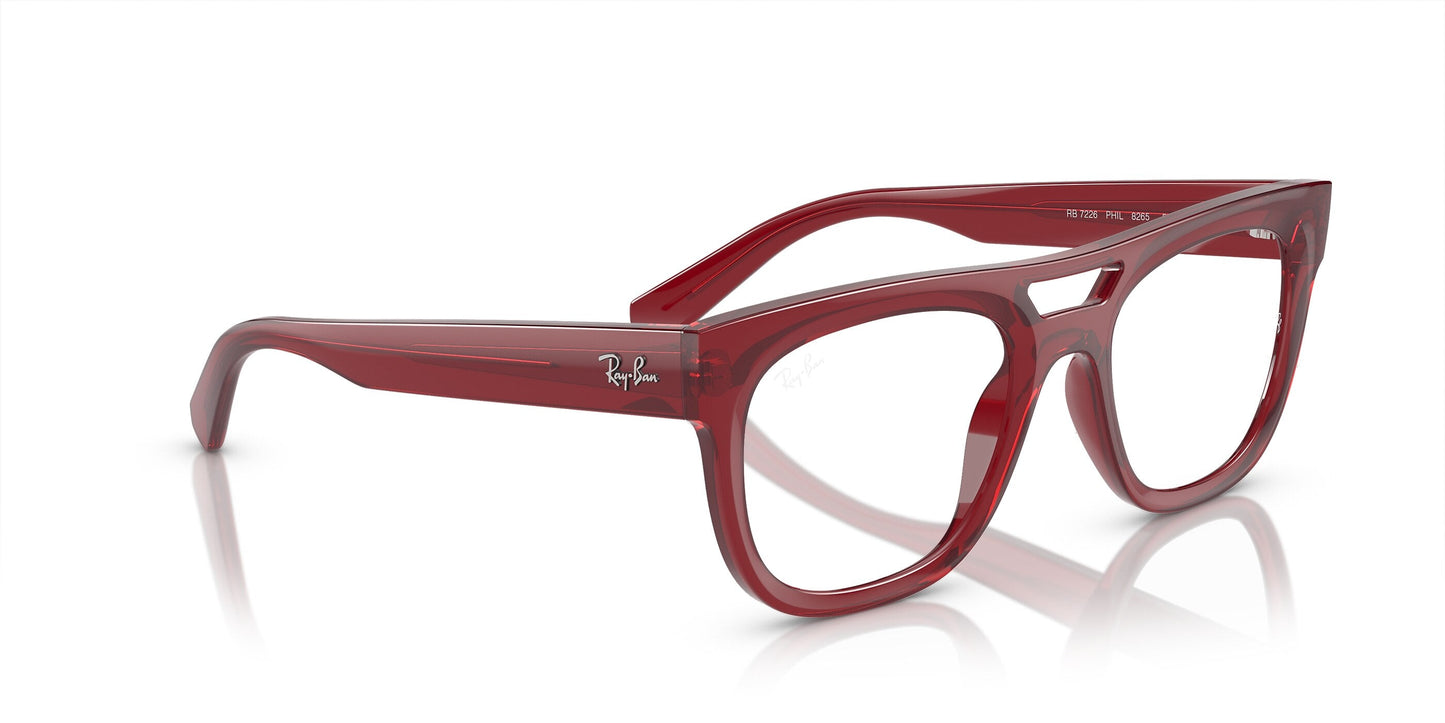 Lente Oftálmico Ray Ban RX7226 Rojo
