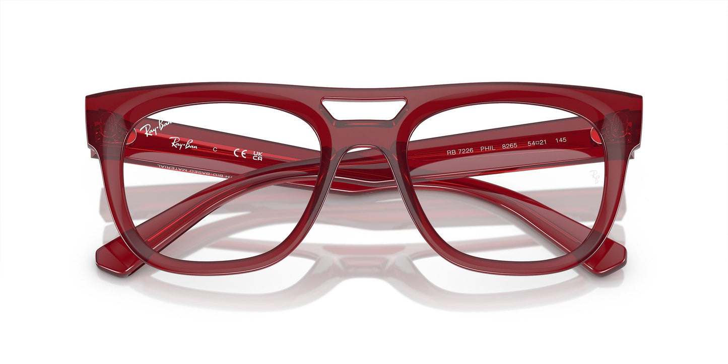 Lente Oftálmico Ray Ban RX7226 Rojo