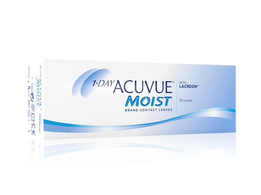 Lentes de Contacto 1 Day Acuvue Moist para Miopía e Hipermetropía
