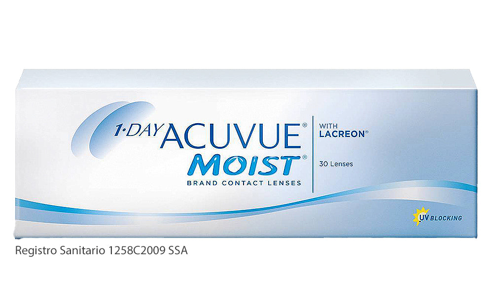 Lentes de Contacto 1 Day Acuvue Moist para Miopía e Hipermetropía