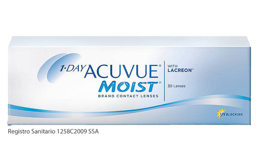 Lentes de Contacto 1 Day Acuvue Moist para Miopía e Hipermetropía