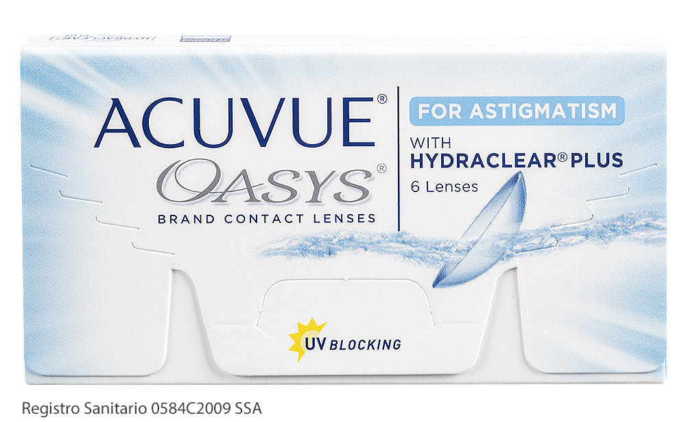 Lentes de Contacto Acuvue Oasys con Hydraclear para Astigmatismo