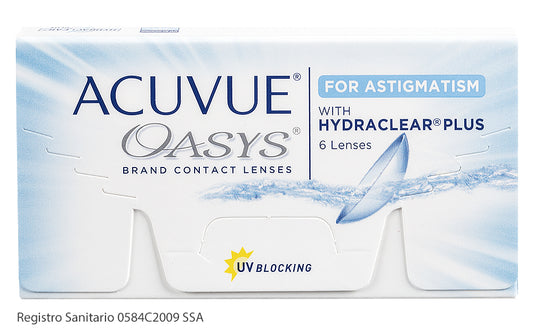 Lentes de Contacto Acuvue Oasys con Hydraclear para Astigmatismo