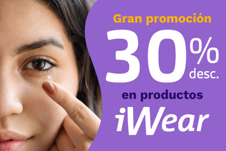 30% EN LENTES DE CONTACTO IWEAR