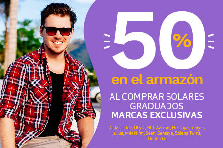 50% EN ARMAZÓN SOLAR