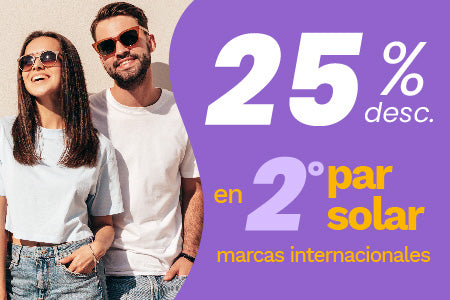 25% EN SEGUNDO PAR SOLAR MARCAS INTERNACIONALES