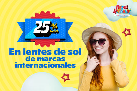 25% en armazones de marcas internacionales