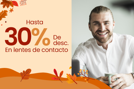 Hasta 30% en Lentes de Contacto