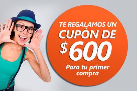 Cupón de $600 para tu primera compra