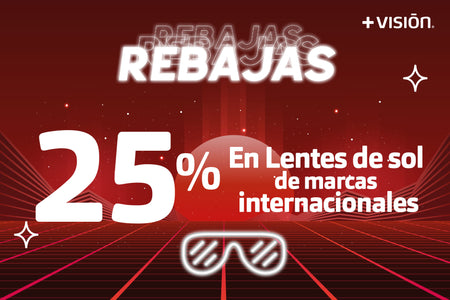 25% en armazones de marcas internacionales