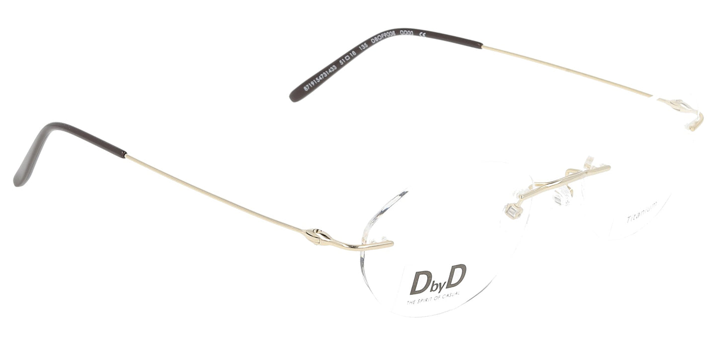 Lente Oftálmico D By D Titanium DBOF9008 Dorado