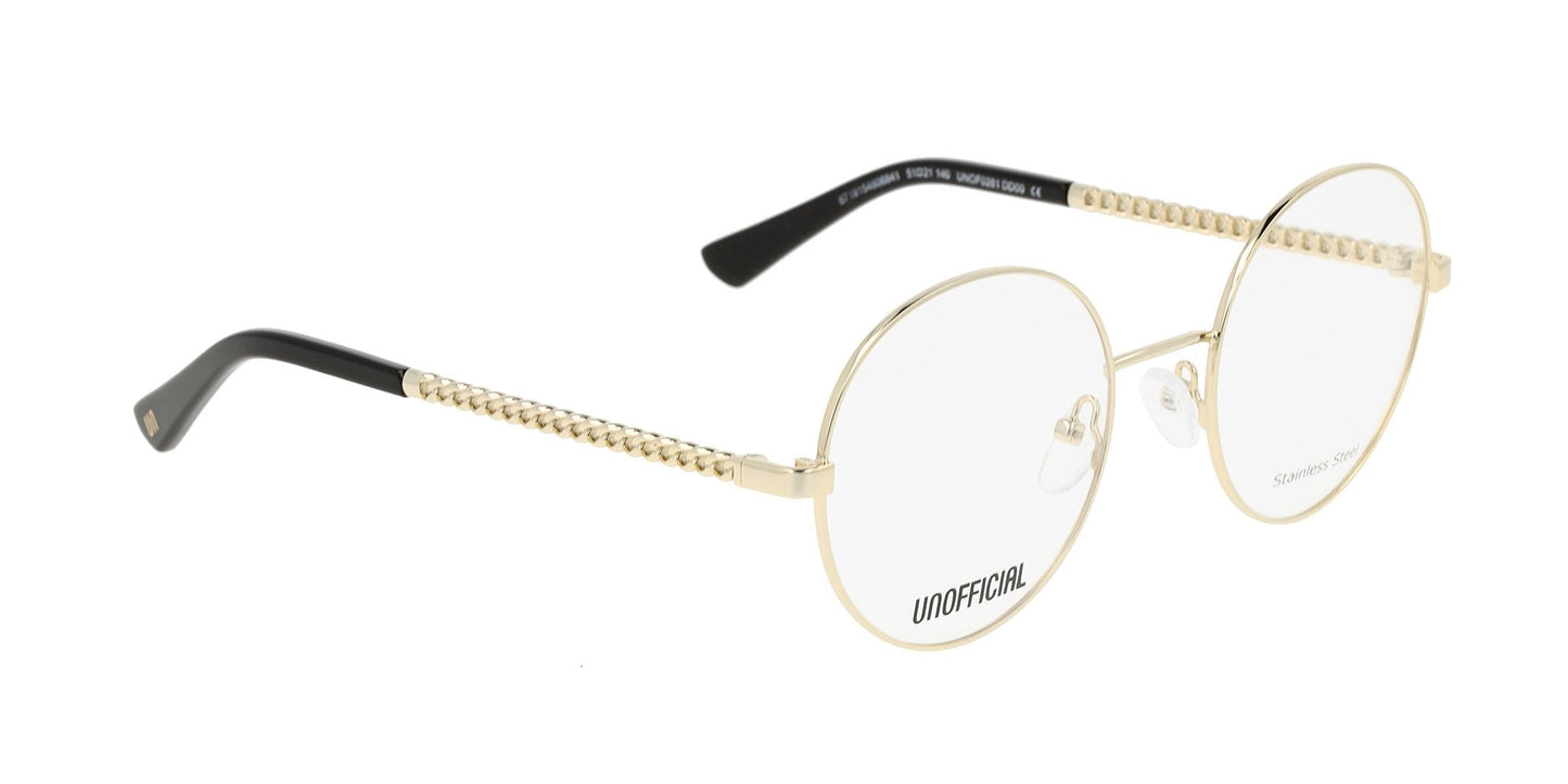 Lente Oftálmico Unofficial UNOF0281 Dorado-Más Visión México