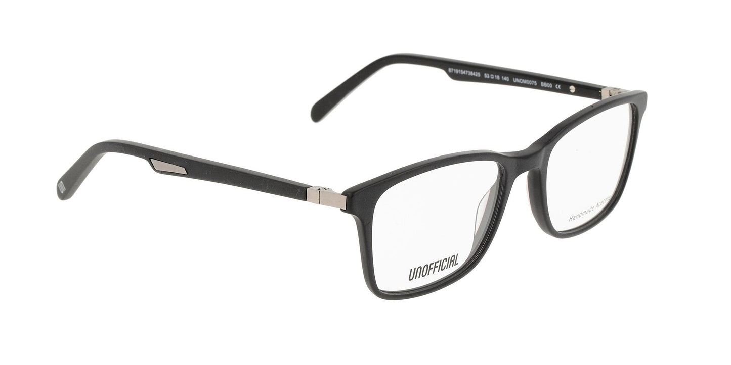 Lente Oftálmico Unofficial UNOM0075 Negro-Más Visión México