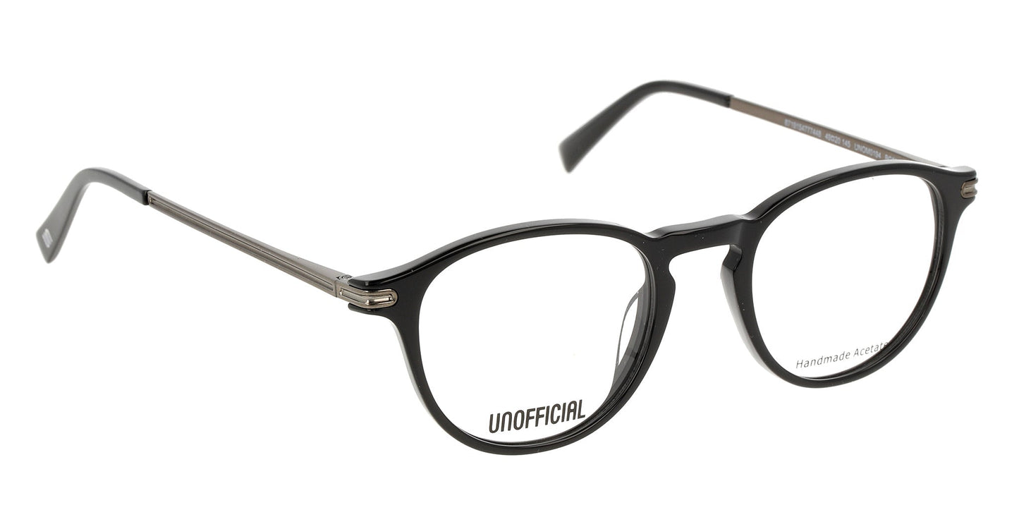 Lente Oftálmico Unofficial UNOM0194 Negro-Más Visión México