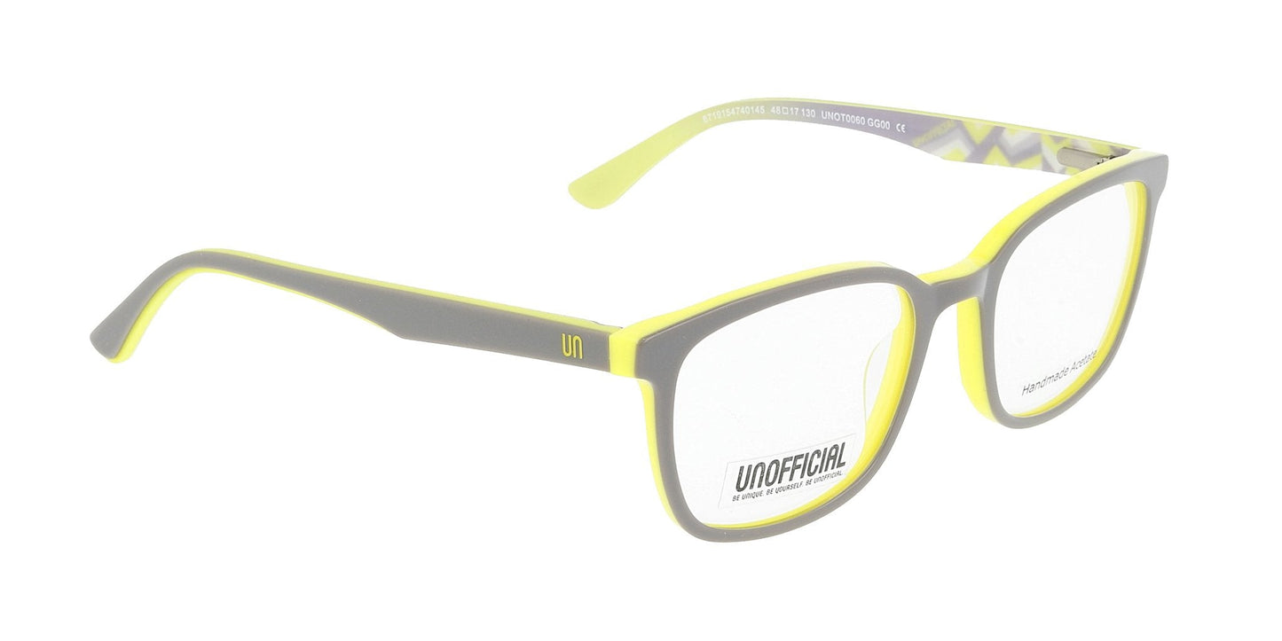 Lente Oftálmico Unofficial UNOT0060 Gris-Más Visión México