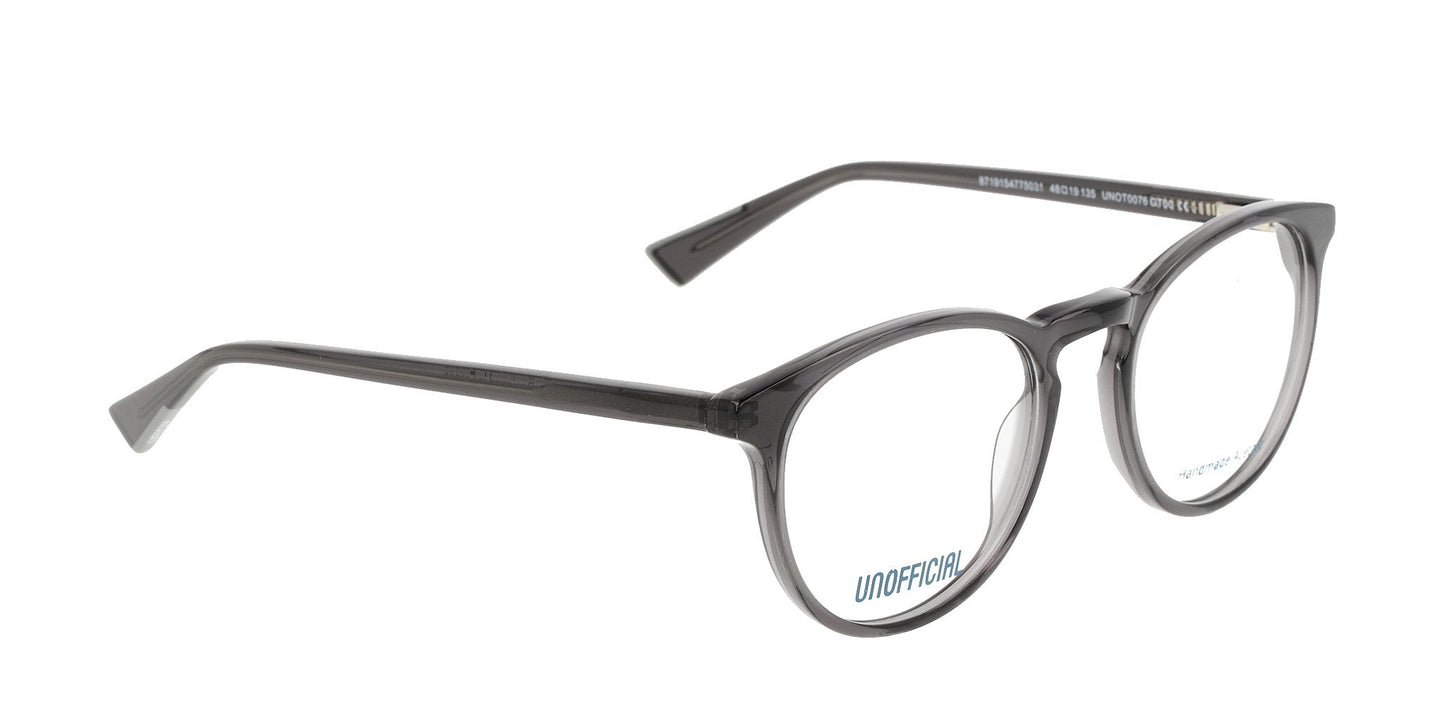 Lente Oftálmico Unofficial UNOT0076 Gris-Más Visión México