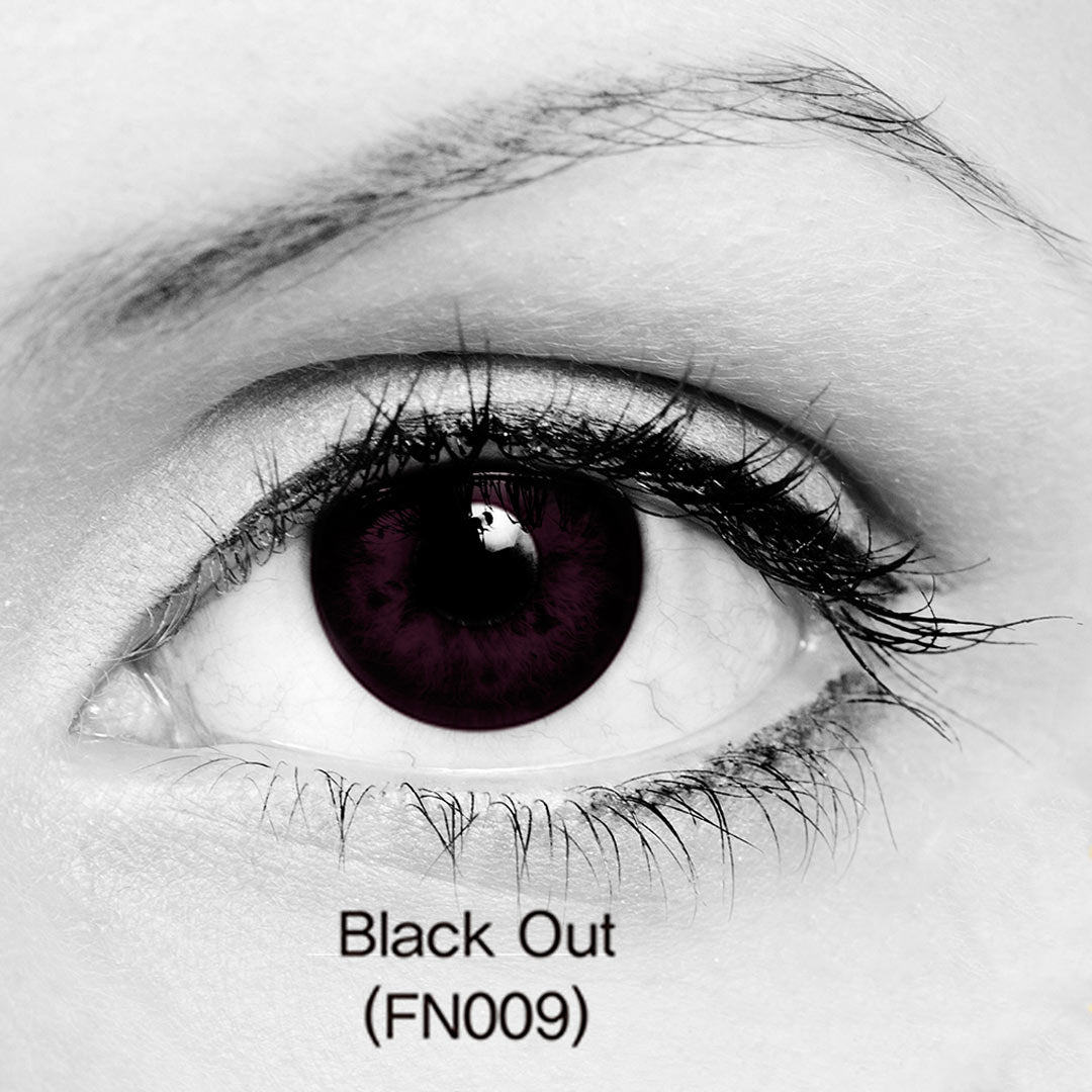 Lente de contacto para Halloween Negro Intenso ClearColor-Más Visión México