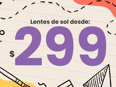 Lentes solares desde $299