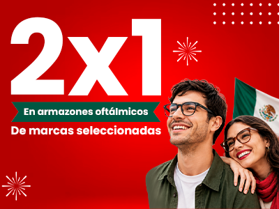 2x1 en armazones de Marcas Exclusivas