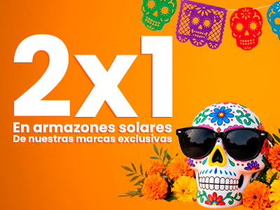 2x1 en armazones de Marcas Exclusivas