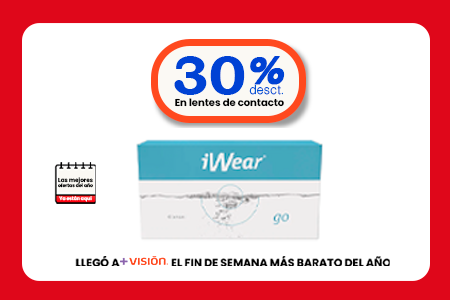 Hasta 30% en Lentes de contacto