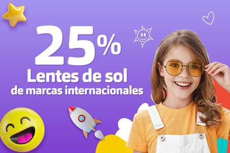 25% en armazones de marcas internacionales