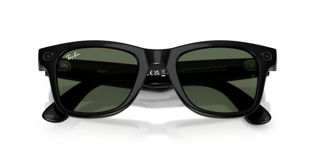 Lente Solar Ray Ban Meta Wayfarer L Gen. 2 Negro
