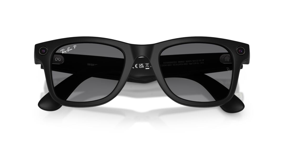 Lente Solar Ray Ban Meta Wayfarer Gen. 2 Negro