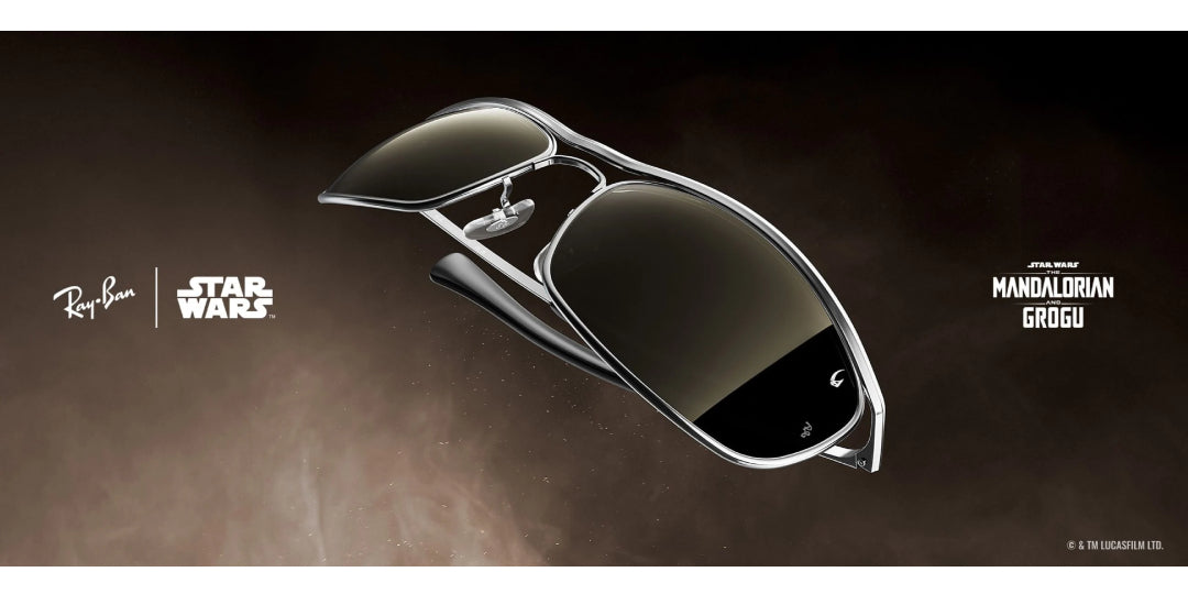 Lentes de Sol Ray Ban Star Wars™- The Mandalorian Olympian Deluxe Gris