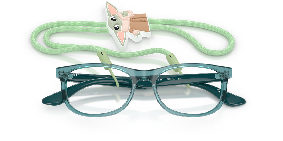 Lente Oftálmico Ray Ban Kids Star Wars™ - Grogu Mini New Wayfarer Azul