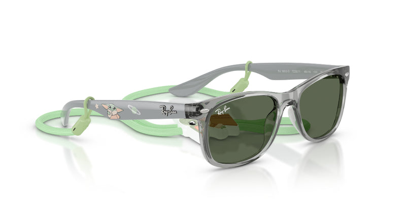 Lentes de Sol Ray Ban Kids Star Wars™ - Grogu Mini New Wayfarer Gris