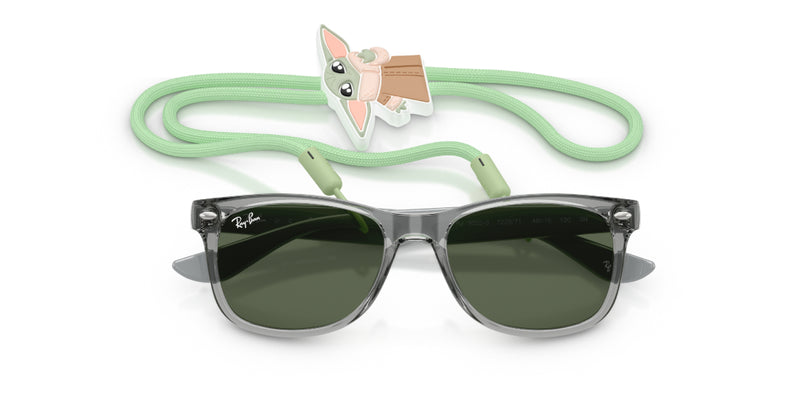 Lentes de Sol Ray Ban Kids Star Wars™ - Grogu Mini New Wayfarer Gris