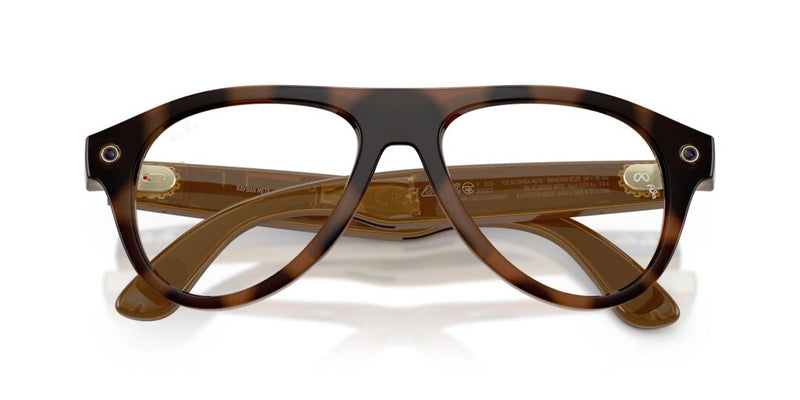Lente Oftálmico Ray Ban Meta Aviator Gen. 3 Havana