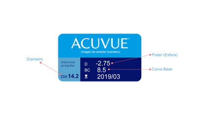 Lentes de Contacto 1 Day Acuvue Moist para Miopía e Hipermetropía