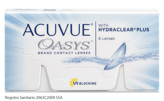 Lentes de Contacto Acuvue Oasys para Miopía e Hipermetropía