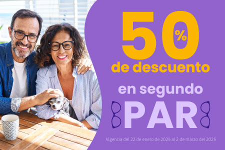 50% EN SEGUNDO PAR