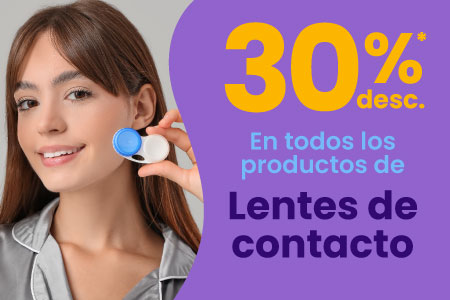 30% EN LENTES DE CONTACTO