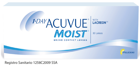 Lentes de Contacto 1 Day Acuvue Moist para Miopía e Hipermetropía