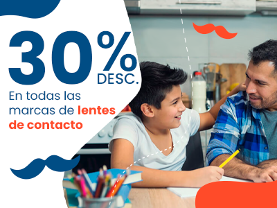 Hasta 30% en Lentes de contacto