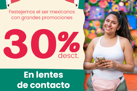Hasta 30% en Lentes de contacto