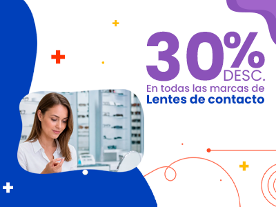 30% en Lentes de contacto