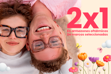 2x1 en armazones de Marcas Exclusivas