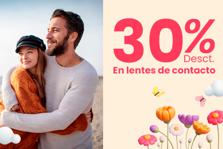 Hasta 30% + 10% en Lentes de contacto