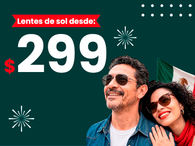 Lentes solares desde $299
