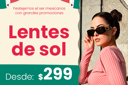 Lentes solares desde $299