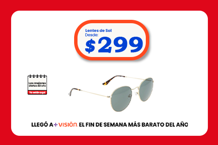Lentes solares desde $299